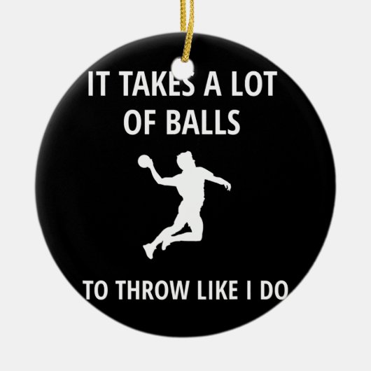 Dodgeball Gaga Ball Game Keramisch Ornament (Voorkant)