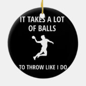 Dodgeball Gaga Ball Game Keramisch Ornament (Achterkant)