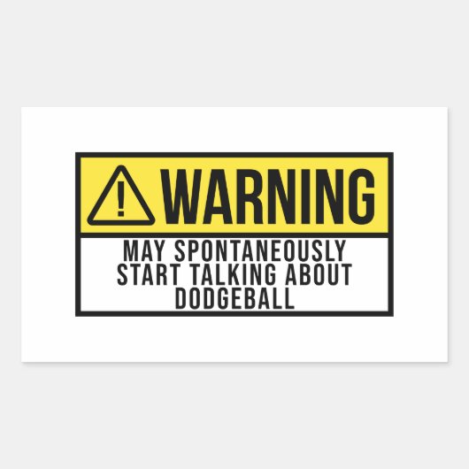 Dodgeball Gift - Dodgeball Lover Rechthoekige Sticker (Voorkant)