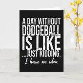 Dodgeball grappig cadeidee voor sport kaart (Gele Bloem)