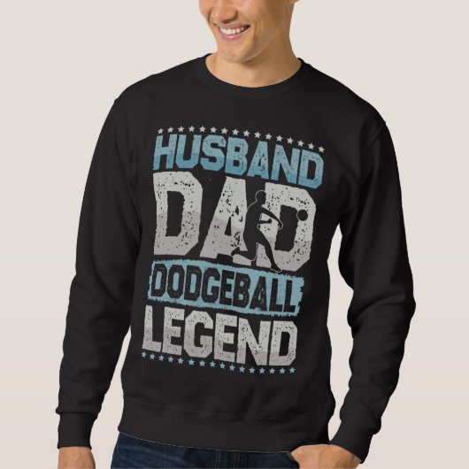 Dodgeball Husband Dad Volker Ball Legend People Ba Trui (Voorkant)