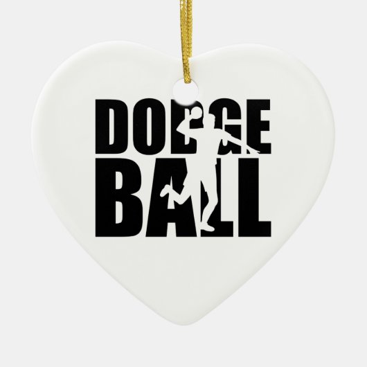 Dodgeball Keramisch Ornament (Voorkant)