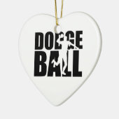 Dodgeball Keramisch Ornament (Links)