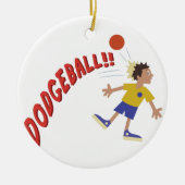 Dodgeball Keramisch Ornament (Voorkant)