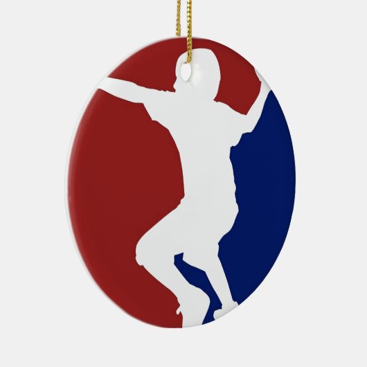 Dodgeball League Keramisch Ornament (Rechts)