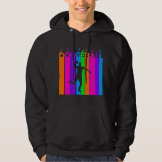Dodgeball met kleurrijke regenboog bubbels hoodie