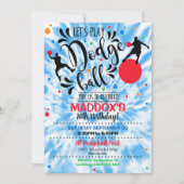 DodgeBall Party Uitnodiging Boy Dodge Ball Uitnodi (Voorkant)