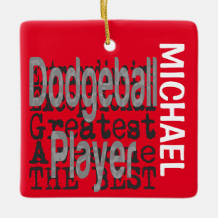 Dodgeball Player Extraordinaire CUSTOM Keramisch Ornament