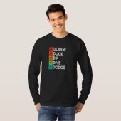 Dodgeball Player Quotes Apparel Dodge Ball T-shirt (Voorkant volledig)