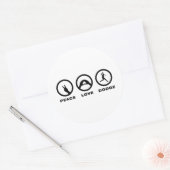 Dodgeball Ronde Sticker (Envelop)