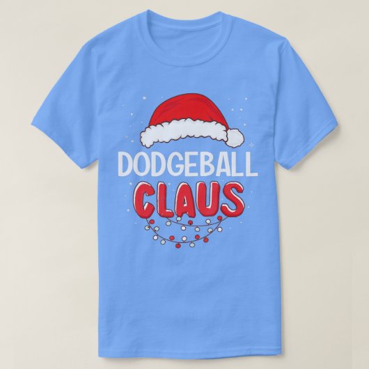 Dodgeball Santa Claus kerstwedstrijd Costume T T-shirt (Design voorkant)