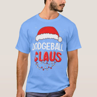 Dodgeball Santa Claus kerstwedstrijd Costume T T-shirt