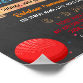 Dodgeball schoolevenement sjabloon poster (Hoek)