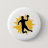 Dodgeball-speler Ronde Button 5,7 Cm (Voorkant)