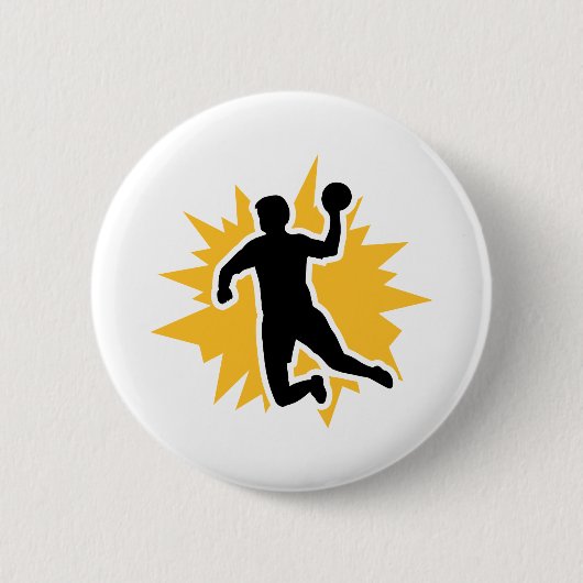 Dodgeball-speler Ronde Button 5,7 Cm (Voorkant)