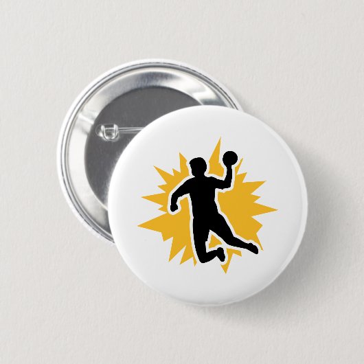 Dodgeball-speler Ronde Button 5,7 Cm (Voorkant /achterkant)
