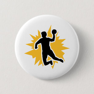 Dodgeball-speler Ronde Button 5,7 Cm