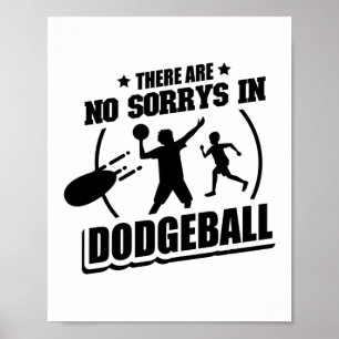 Dodgeball-speler Team Trainer Sport Gifts Poster
