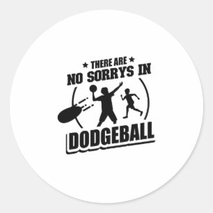 Dodgeball-speler   Team Trainer Sport Gifts Ronde Sticker