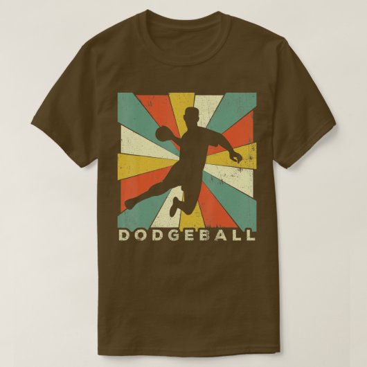 Dodgeball Sport Retro Gift T-Shirt (Design voorkant)