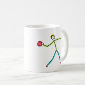 Dodgeball Stickman Koffiemok (Voorkant rechts)
