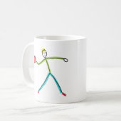 Dodgeball Stickman Koffiemok (Voorkant links)
