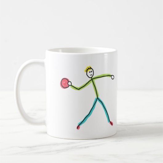 Dodgeball Stickman Koffiemok (Links)