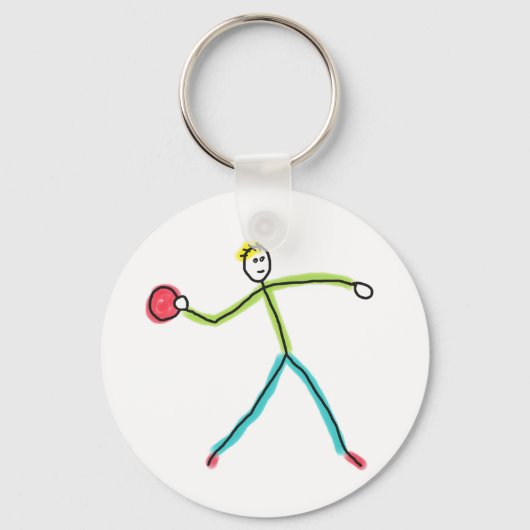 Dodgeball Stickman Sleutelhanger (Voorkant)