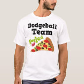 Dodgeball Team (Funny) Pizza T Shirt (Voorkant)