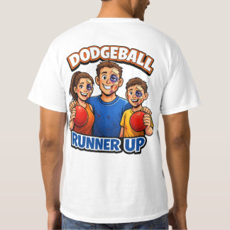dodgeball tweede plaats t-shirt