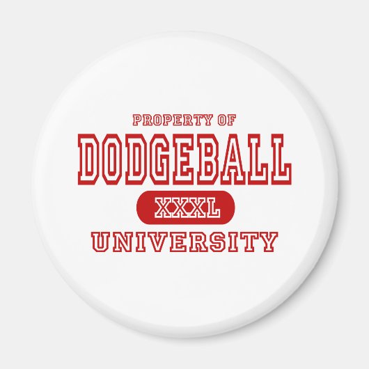 Dodgeball University Magneet (Voorkant)
