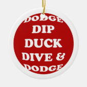 DODGEBALL-versiering Keramisch Ornament (Voorkant)