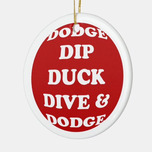 DODGEBALL-versiering Keramisch Ornament (Links)