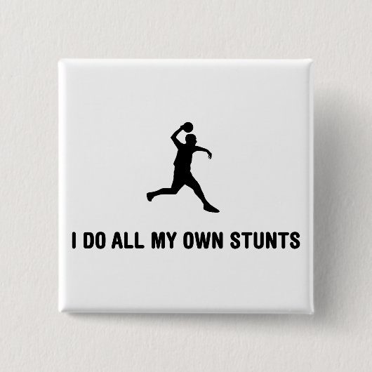 Dodgeball Vierkante Button 5,1 Cm (Voorkant)