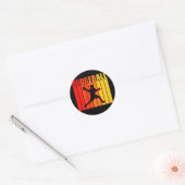  dodgeball voor mannen Kinder dodgeball Ronde Sticker (Envelop)