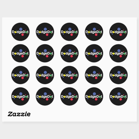 DodgeDot Logo Sticker Sheet (Vel)