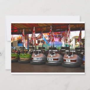 Dodgem Bumper Car Invitations Kaart
