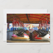Dodgem Bumper Car Invitations Kaart (Voorkant)