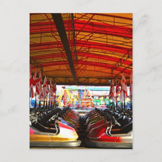 Dodgem Bumper Cars Briefkaart (Voorkant)