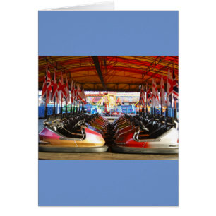 Dodgem Cars op Funfair Card
