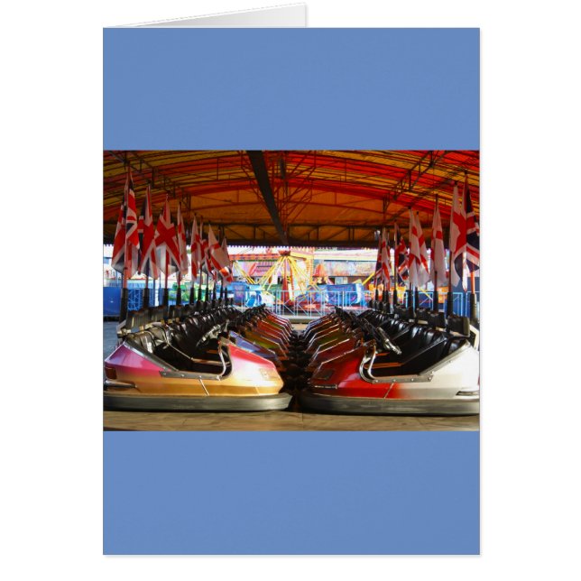 Dodgem Cars op Funfair Card (Voorkant)