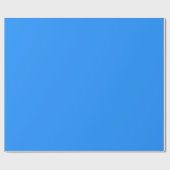 Dodger Blue effen kleur | Klassiek | Elegant Cadeaupapier (Vlak)