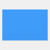 Dodger Blue effen kleur | Klassiek | Elegant Inpakpapier Vel (Voorkant 3)