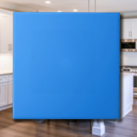 Dodger Blue effen kleur | Klassiek | Elegant Tegeltje