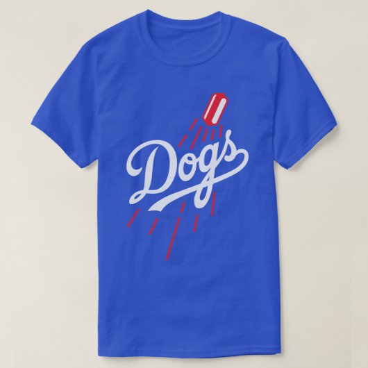 Dodger Dogs Blauwe T-shirt (Design voorkant)