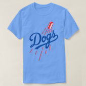 Dodger Honden Wit T-shirt (Design voorkant)