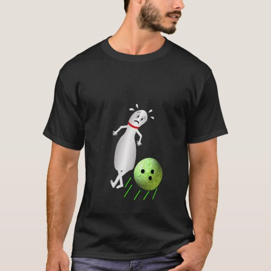 Dodging Bowling Pin T-shirt (Voorkant)