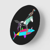 Dodisharkicorn Clock Ronde Klok (Hoek)