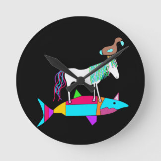 Dodisharkicorn Clock Ronde Klok