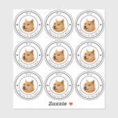 Dodkoetsen in Circle Business Logo Clear Sticker (Vel)